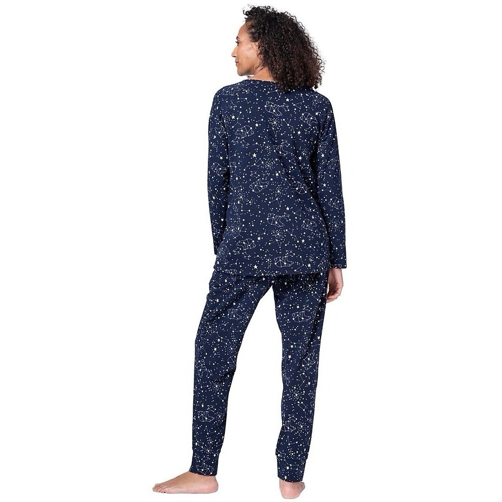 Seraphine Aurora Stars Constellation Mama & Mini Postpartum Pajamas Set Medium